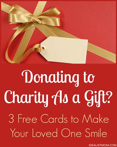 christmas charity gift cards|How to make a donation as a holiday gift .
